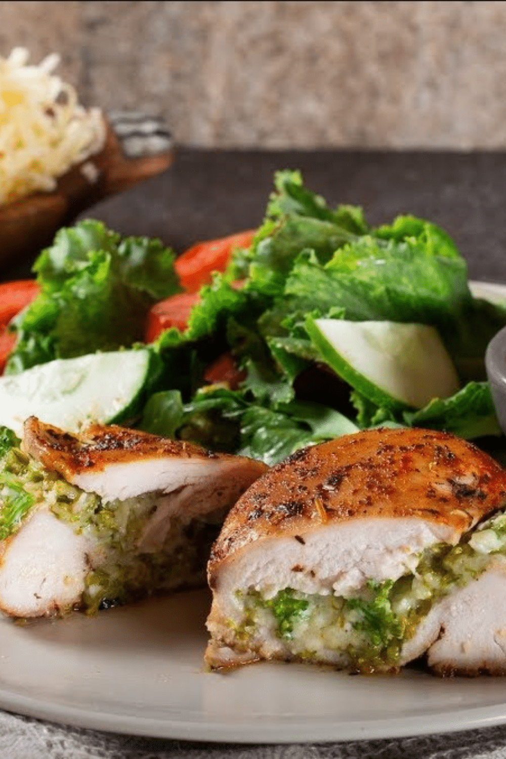 Vegan Recipes Cheesy Broccoli Stuffed Chicken Breast