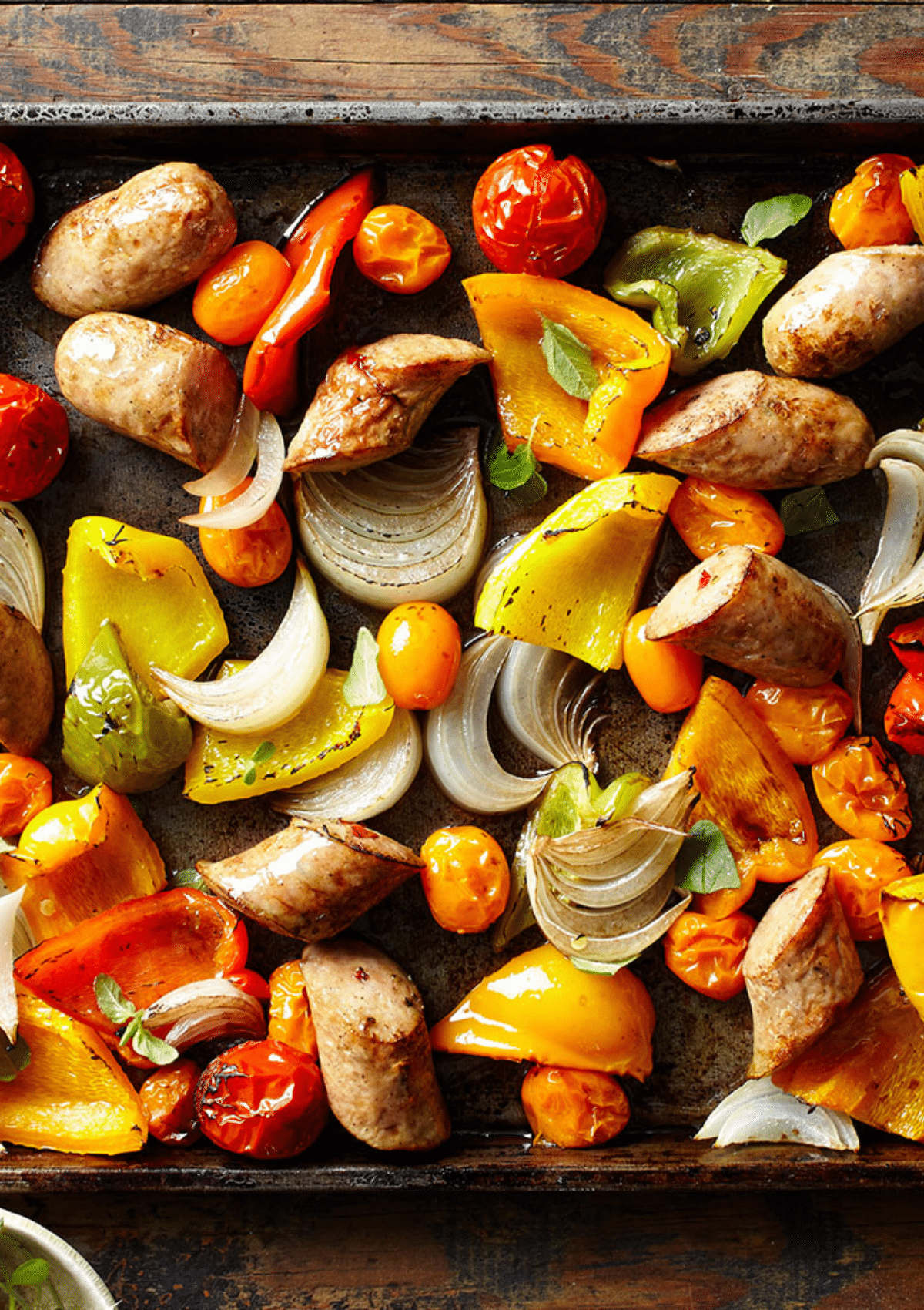One Pan Chicken Sausage With Roasted Vegetables