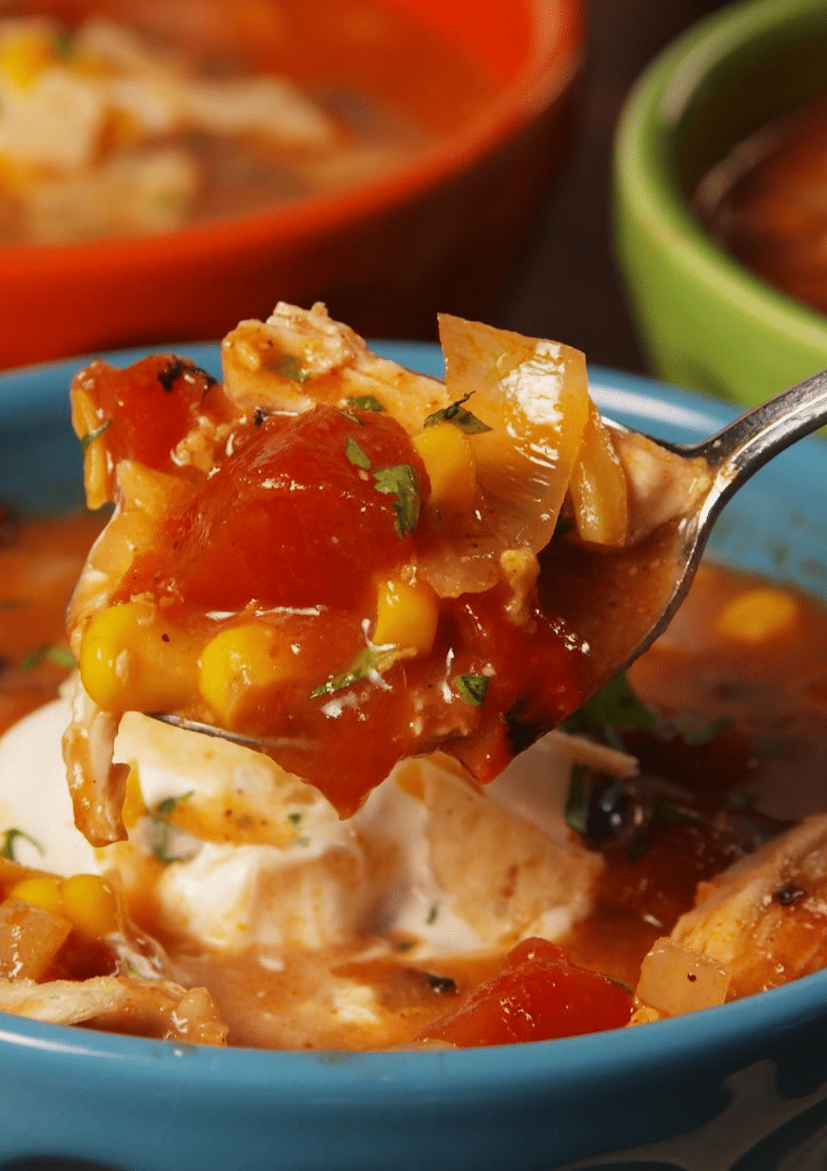 Easy and Flavorful Crock Pot Chicken Tortilla Soup