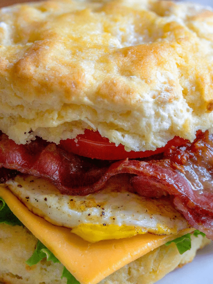 Keto Ham and Cheese Breakfast Biscuits